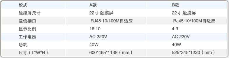 寻车缴费一体机参数