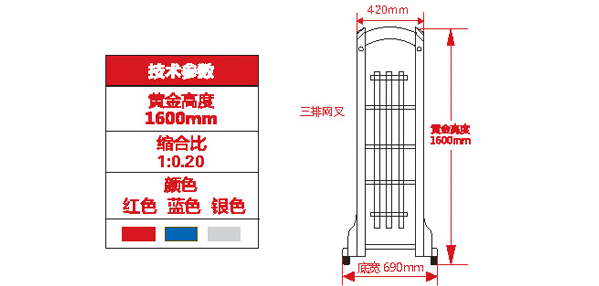 大鸿福标准D-4电动伸缩门价格_尺寸